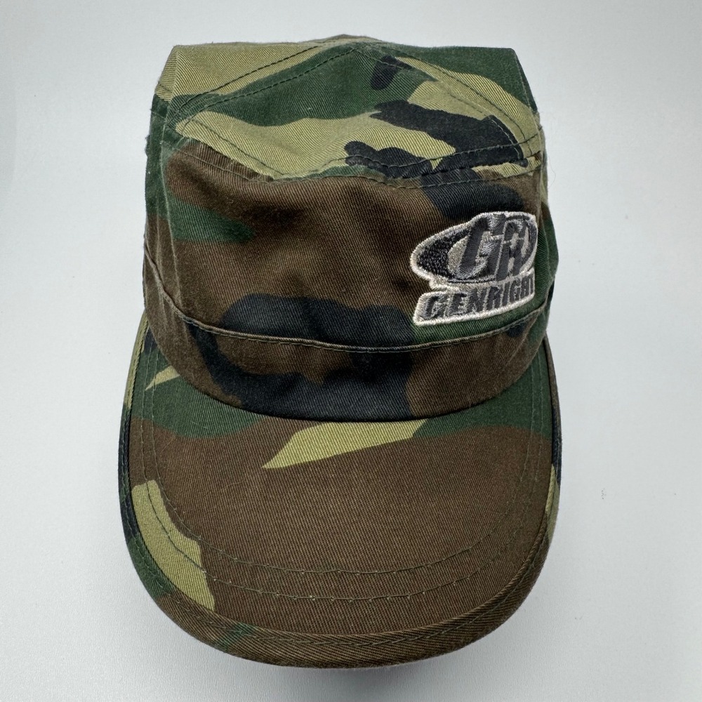 GenRight Off Road Camo Military Style Cadet Hat Adjustable‎ One Size Woodalnd